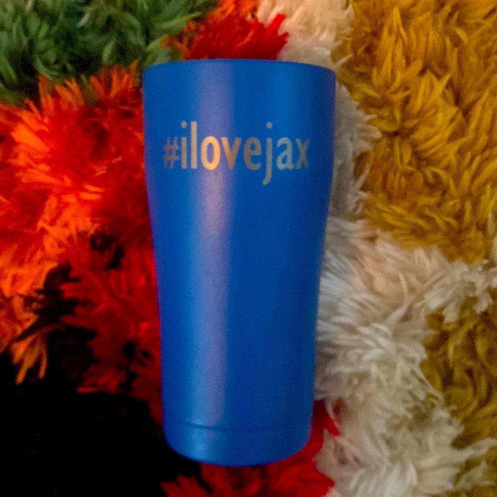 #ilovejax Logo Laser Engraved SIC Tumbler Deep Blue / 20 oz